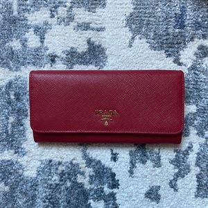 PRADA Large Saffiano Leather Wallet
